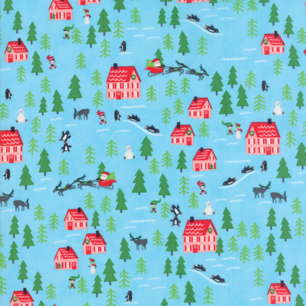 The North Pole Quarter Bundle by Moda Fabrics (8 FQs) - Image 3