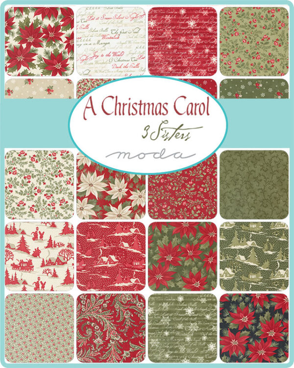 A Christmas Carol Quarter Bundle by Moda Fabrics (35 FQs) - Image 2