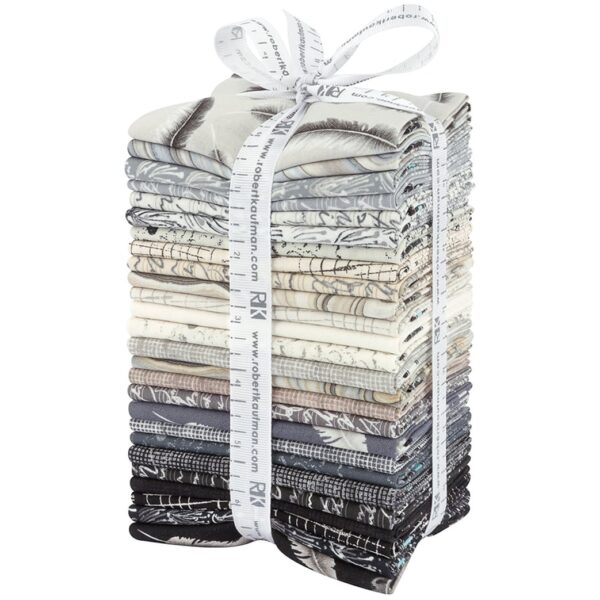 Chalk & Charcoal Fat Quarter Bundle by Kaufman Fabrics (26 FQs)