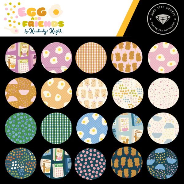 Egg and Friends Layer Cake By Kimberley Kight (Ruby Star Society)